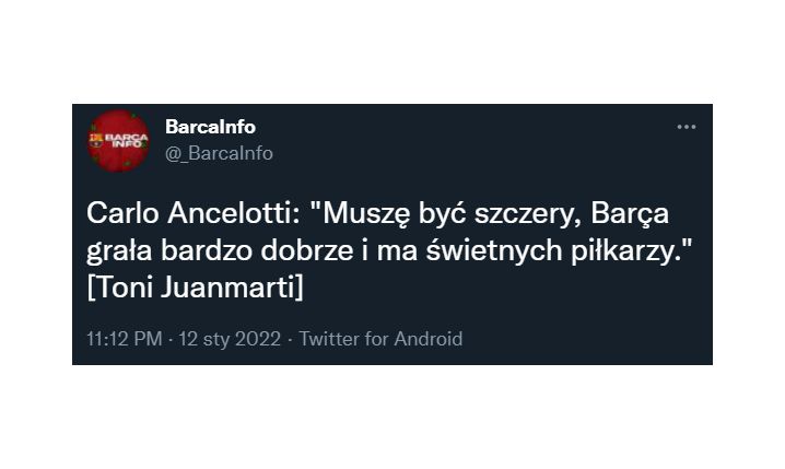 Carlo Ancelotti o grze Barcy po El Clasico!